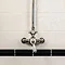Silverdale Exposed Thermostatic Shower Valve, Overhead Arm, Riser & 5" Rose Feature Large Image