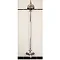 Silverdale Exposed Thermostatic Shower Valve, Overhead Arm, Riser & 5" Rose Large Image