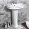 Silverdale Hillingdon 650mm Wide Basin with Full Pedestal Large Image