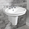 Silverdale Hillingdon 650mm Wide Basin with Semi Pedestal Large Image