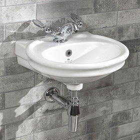 Silverdale Hillingdon Cloakroom Basin (450mm Wide - 1 Tap Hole) Large Image