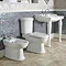 Silverdale Hillingdon Floor Standing BTW Bidet - 1 Tap Hole Profile Large Image