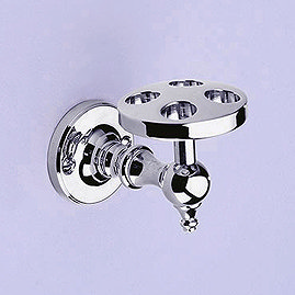Silverdale Luxury Berkeley Toothbrush Holder - Polished Chrome Large Image