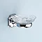 Silverdale Luxury Victorian Crystal Soap Dish - Chrome Large Image