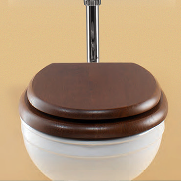 Silverdale Mahogany Soft Close Toilet Seat for High/Low Level Toilets