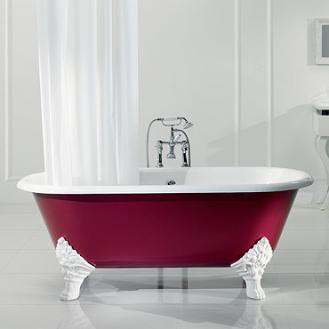 Silverdale Mark Anthony Cast Iron Roll Top Bath with Feet (1780 x 800mm)  Profile Large Image