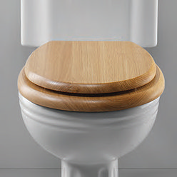 Silverdale Traditional Light Oak Soft Close Toilet Seat