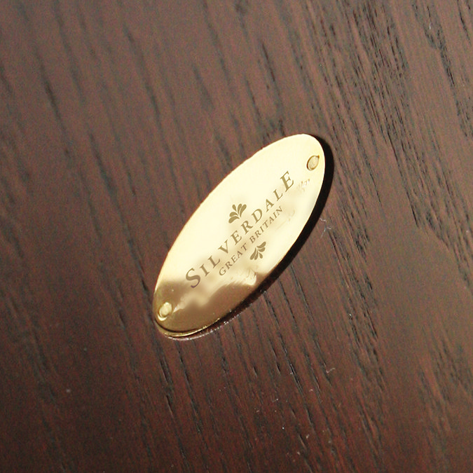 Silverdale Traditional Luxury Dark Oak Wooden Toilet Seat Profile Large Image