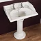 Silverdale Victorian 635mm Wide Basin with Full Pedestal Large Image