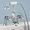 Silverdale Victorian Bath Shower Mixer Taps Chrome  Profile Large Image