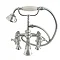 Silverdale Victorian Bath Shower Mixer Taps Chrome Large Image