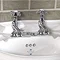 Silverdale Victorian Cloakroom Basin Pillar Taps Chrome  Feature Large Image