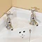 Silverdale Victorian Cloakroom Basin Pillar Taps Chrome  Profile Large Image