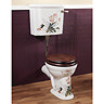 Silverdale Victorian Garden Pattern Low Level Toilet - Excludes Seat Large Image