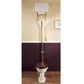 Silverdale Victorian High Level Toilet - Excludes Seat Medium Image