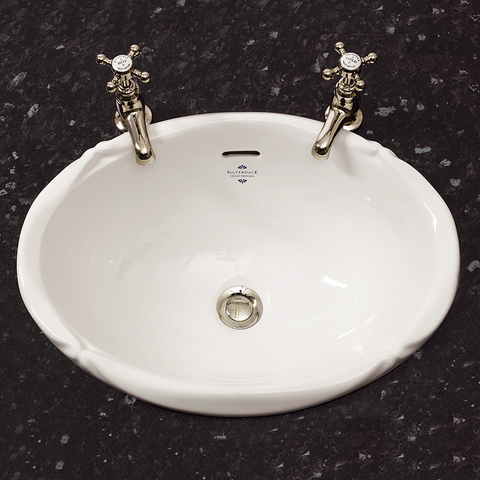 Silverdale Victorian Inset Basin (510mm Wide - 0 Tap Hole) Large Image