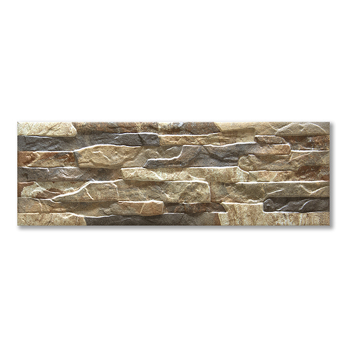 Silvetta Mix Stone Effect Split Face Tiles - 150 x 450mm