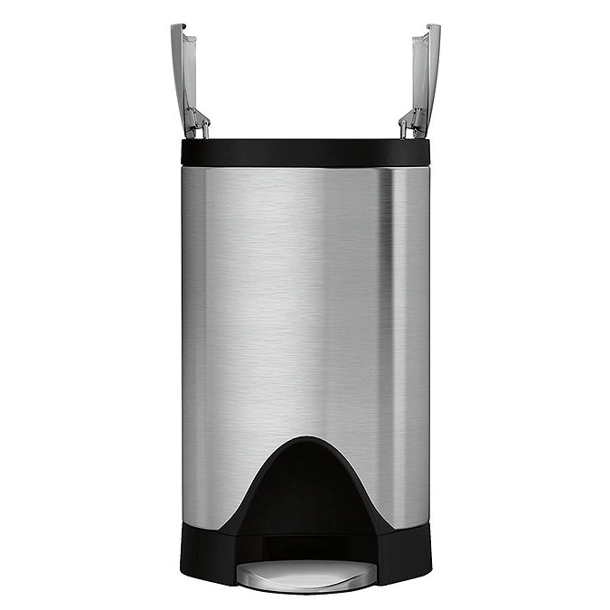 simplehuman 10 Litre Butterfly Pedal Bin - Brushed Steel - CW1899  Profile Large Image