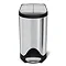 simplehuman 10 Litre Butterfly Pedal Bin - Brushed Steel - CW1899 Large Image