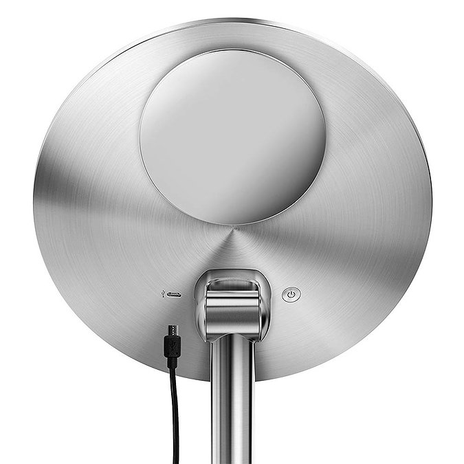 simplehuman Rechargeable Freestanding 20cm Cosmetic Sensor Mirror Pro - Brushed Steel - ST3007 Stan