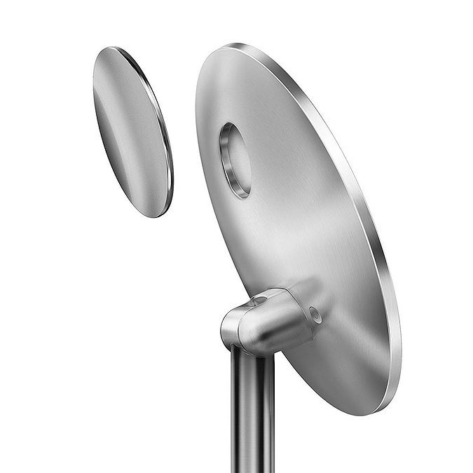 simplehuman Rechargeable Freestanding 20cm Cosmetic Sensor Mirror Pro - Brushed Steel - ST3007 addi