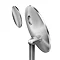 simplehuman Rechargeable Freestanding 20cm Cosmetic Sensor Mirror Pro - Brushed Steel - ST3007 addi