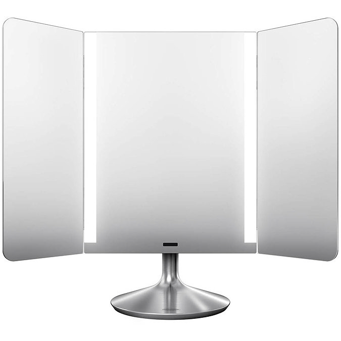 simplehuman Rechargeable Freestanding Wide-View Cosmetic Sensor Mirror Pro - ST3014  Standard Large 