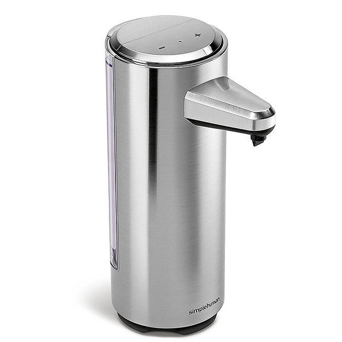 simplehuman Rechargeable Liquid Sensor Pump Soap Dispenser - Brushed Nickel - ST1034 Large Image