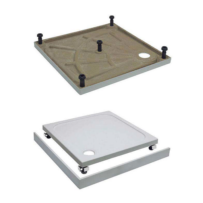 Simpsons 1500 x 800mm Leg & Panel Riser Kit for 25mm Rectangular Shower Tray - STBR8X15 Large Image