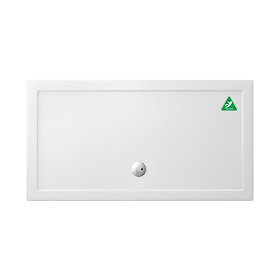 Simpsons Anti-Slip Rectangular 35mm Acrylic Shower Tray - Various Size Options Large Image