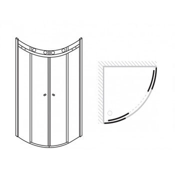 Simpsons - Central Quadrant Double Door Enclosure- 3 Size Options Profile Large Image
