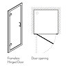 Simpsons - Classic Framed Hinged Shower Door - 3 Size Options  Profile Large Image