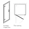 Simpsons - Classic Framed Hinged Shower Door - 3 Size Options  Profile Large Image