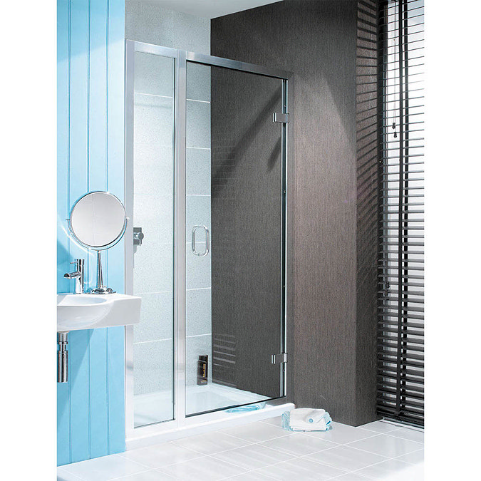 Simpsons - Classic Hinged Shower Door with Inline Panel  Feature Large Image
