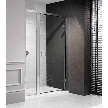 Simpsons - Classic Hinged Shower Door with Inline Panel  Profile Large Image