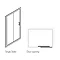 Simpsons - Classic Single Slider Shower Door - 4 Size Options Profile Large Image