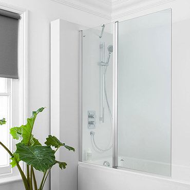 Simpsons - Click Double Bath Screen - 1150mm  Profile Large Image