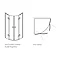 Simpsons - Design Quadrant Double Hinged Door Enclosure - 2 Size Options Standard Large Image