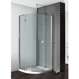 Simpsons - Design Quadrant Single Hinged Door Shower Enclosure - 3 Size Options Large Image