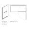 Simpsons Design Semi-Frameless Single Bath Screen + Towel Rail (850mm) Profile Large Image