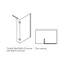 Simpsons Design View Double Sided Walk In Shower Enclosure - 2 Size Options  Standard Large Image