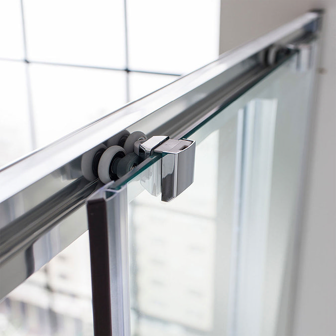 Simpsons Edge Corner Entry Shower Enclosure - 3 Size Options Feature Large Image