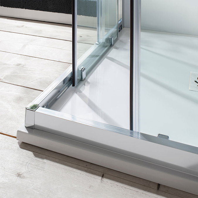Simpsons Edge Corner Entry Shower Enclosure - 3 Size Options Standard Large Image