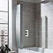 Simpsons - Edge Foldaway Bath Screen - 830mm Profile Large Image
