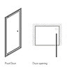 Simpsons - Edge Infold Shower Door - 5 Size Options  In Bathroom Large Image