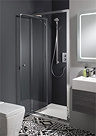 Simpsons - Edge Infold Shower Door - 5 Size Options Large Image