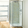 Simpsons Edge Offset Quadrant Double Door Shower Enclosure - 2 Size Options  Profile Large Image