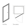 Simpsons - Edge Pivot Shower Door - 5 Size Options  In Bathroom Large Image
