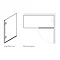 Simpsons Elite Hinged Bath Screen - 900mm Profile Large Image