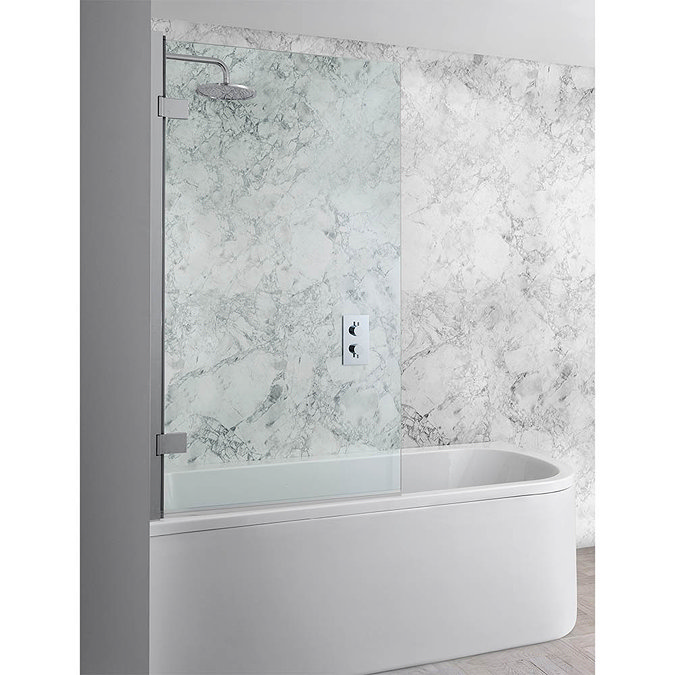 Simpsons Elite Hinged Bath Screen - 900mm Large Image